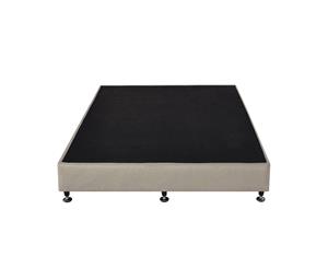 Porto Queen Fabric Upholstered Bed Base in Sand