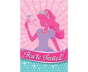 Princess Party Invitations 8 Pack