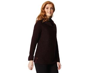 Regatta Womens/Ladies Quenby Polyester Cowl Neck Fleece Jacket Top - Burgundy