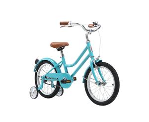 Reid 16 Girls Kids Vintage Push Bike Retro Classic with Training Wheels Turquoise