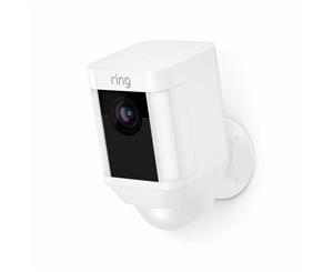 Ring Spotlight Cam Battery HD Security Camera with 2-Way Talk and Alarm White