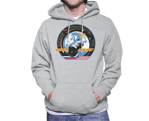 Roscosmos TMA 06M Soyuz Spacecraft Mission Patch Men's Hooded Sweatshirt - Heather Grey