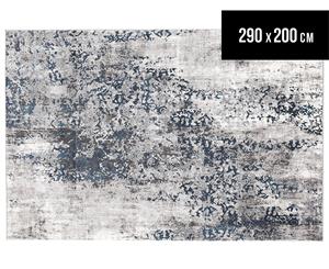 Rug Culture 290x200cm Kendra Modern Rug - Grey/Silver/Blue