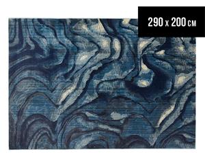 Rug Culture 290x200cm Oskar Mid Century Rug - Indigo