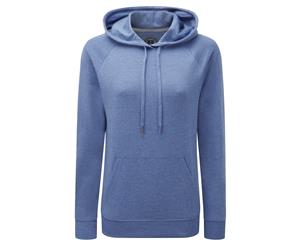 Russell Womens/Ladies Hd Hooded Sweatshirt (Blue Marl) - RW5505