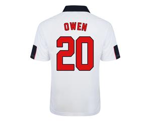 Score Draw England World Cup 1998 Home Shirt (Owen 20)