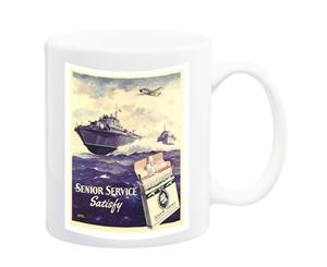 Senior Service 1950 Cigarette Advert Poster Mug - 11 Fluid Oz