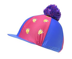 Shires Kids Tikaboo Hat Cover Junior - Pink Giraffe