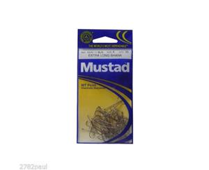 Size 8 Mustad 4540bln M.T Point Extra Long Shank Hooks Qty 50 Fishing Hooks