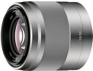 Sony E 50mm f/1.8 OSS Lens Silver SEL50F18