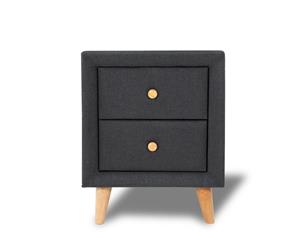 Sorrento Dark Grey Bedside Table