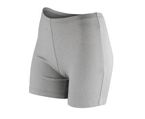 Spiro Womens/Ladies Impact Softex Quick Dry Shorts (Cloudy Grey) - PC2624