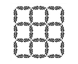 The Crafters Workshop - 6X6 Template - Leaf Grid