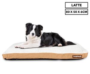 Trendy Pets 80x50x6cm Super Soft Sherpa Pet Mattress - Latte