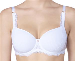 Triumph Women's Peony Florale Wired Padded Bra - White