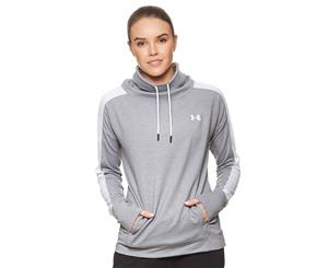 Under Armour Women's Featherweight Fleece Funnel Neck Sweater - Grey