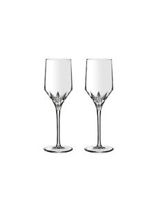 Vera Wang Peplum Crystal Goblet Pair