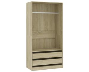 Wardrobe Sonoma Oak Chipboard Storage Bedroom Storage Cabinet Organiser