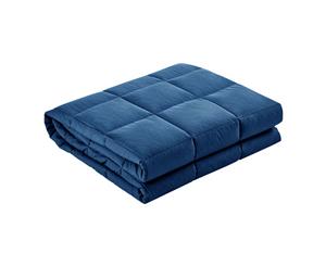 Weighted Blanket Adult Heavy Gravity Cotton Cover Deep Relax Calming 9KG Navy