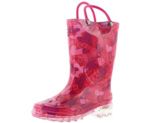 Western Chief Girls Lovely Camo Printed Light Up Rain Boots