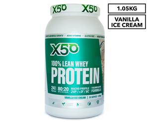 X50 100% Lean Whey Protein Vanilla Ice Cream 1.05kg