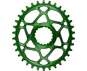 absoluteBLACK Oval 1x Cannondale Direct Mount Chainring Green 34T