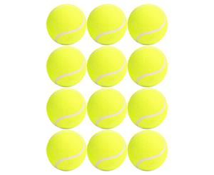 12 High quality pet dog 'tennis' balls - Yellow