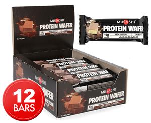 12 x Musashi Protein Wafer Chocolate Bar 40g