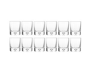 12pc Krosno Legend 250ml Whisky Rum Gin Scotch Drinking Glasses Tumblers Set