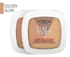 2 x L'Oral True Match Powder Glow Illuminator 9g - #102 Golden Glow