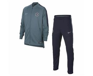 2018-2019 Chelsea Nike Dry Tracksuit (Teal) - Kids