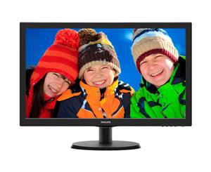 243V5QHABA Philips 23.6" LED Monitor VGA DVI-D HDMI Speaker Resolution 1920X1080 PHILIPS 23.6" LED MONITOR