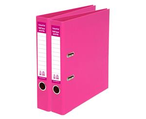 2x ColourHide A4 50mm 250 Sheets Half Lever Arch File/Paper Office Organiser PK