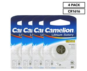 4 x Camelion Lithium CR1616 Button Cell Battery