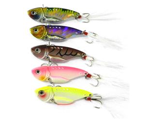 4x Metal Vibe Blade Fishing Lures Vibes 55mm 12g Bream Bass Flathead Tackle braid