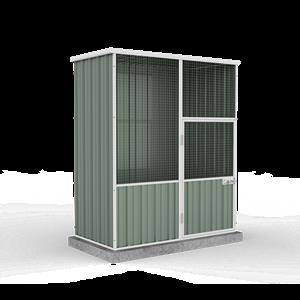 Absco Sheds 1.52 x 0.78 x 1.8m Single Door Aviary - Pale Eucalypt