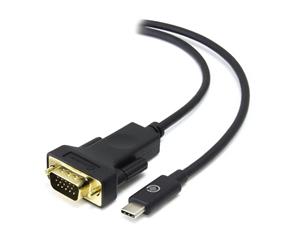 Alogic 2m USB-C to VGA Cable with 1080p Full HD Resolution Support ELUCVG-02RBLK