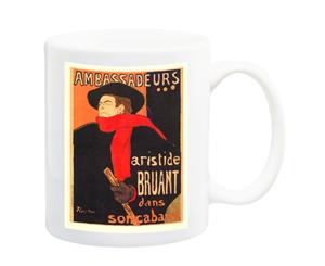 Ambassadeurs Artiste Bruant Toulouse Lautrec Art Nouveau Mug - 11 Fluid Oz