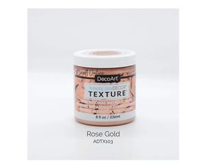 Americana Decor Texture Metallics 8oz - Rose Gold