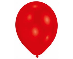 Amscan Plain Party Balloons (Pack Of 10) (10 Colours) (Red) - SG3996