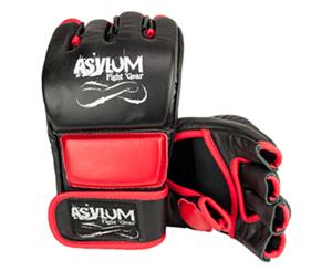 Asylum Large MMA Glove Fitness Fighter Boxing Equipment Fight Training Gear Red