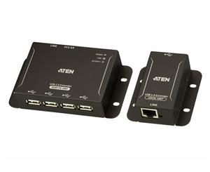 Aten 4-Port Usb 2.0 Cat 5 Extender (Up To 50M) Includes Power Adapter To Power