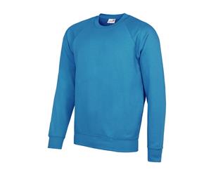 Awdis Academy Mens Crew Neck Raglan Sweatshirt (Sky) - RW3916