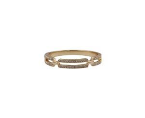 Barcs Stone Set Hinge Bracelet With Gold-Coloured Plating & Diamante Crystrals