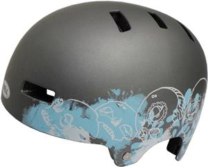 Bell Division Bike Helmet Matt Gunmetal Skulls