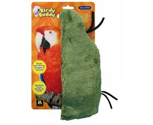 Birdy Buddy Large Green Soft Plush Snuggle for Birds - 28cm (Multipet)