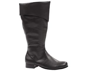 Black Bernard Pirate Adult Boots