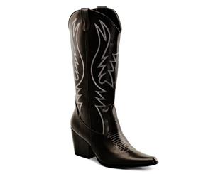 Black Western Cowgirl Adult Boots