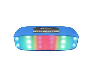 Bluetooth V2.1+Edr Wireless Speaker Led Party Light Portable Usb Tf Blue