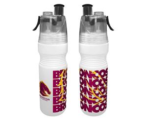 Brisbane Broncos NRL Misting Drink Bottle & Water Mister